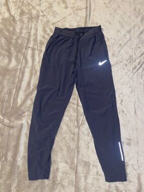 Nike Women’s Dri Fit  Navy Blue Jogger Pants with Reflective Swoosh